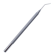 Nichamin Quick Chopper Angled 10mm Bend To Tip Eye Shaped Wedge Cutting Edge Right Hand Dominant FOR USE IN THE LEFT HAND Stainless Steel Overall Length 4 1/2" (114mm), TIP SIZE 1.0mm (0.39") 